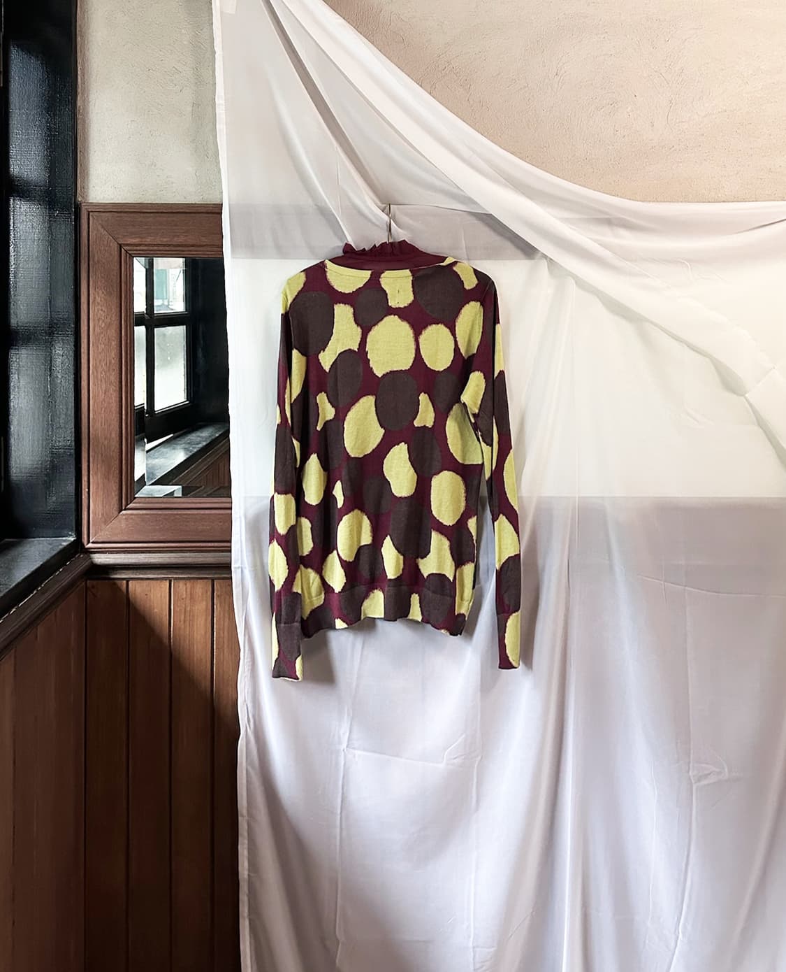 VERA WANG dot ruffle cardigan 상품이미지7