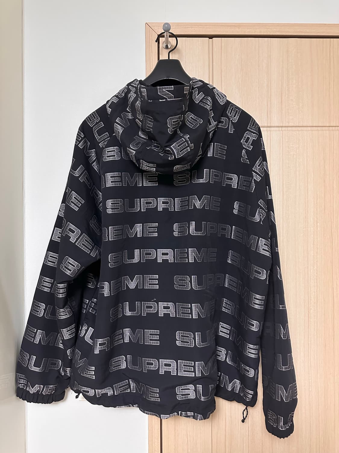 [L] 슈프림 로고 립스탑 후드 트랙자켓 상품이미지2