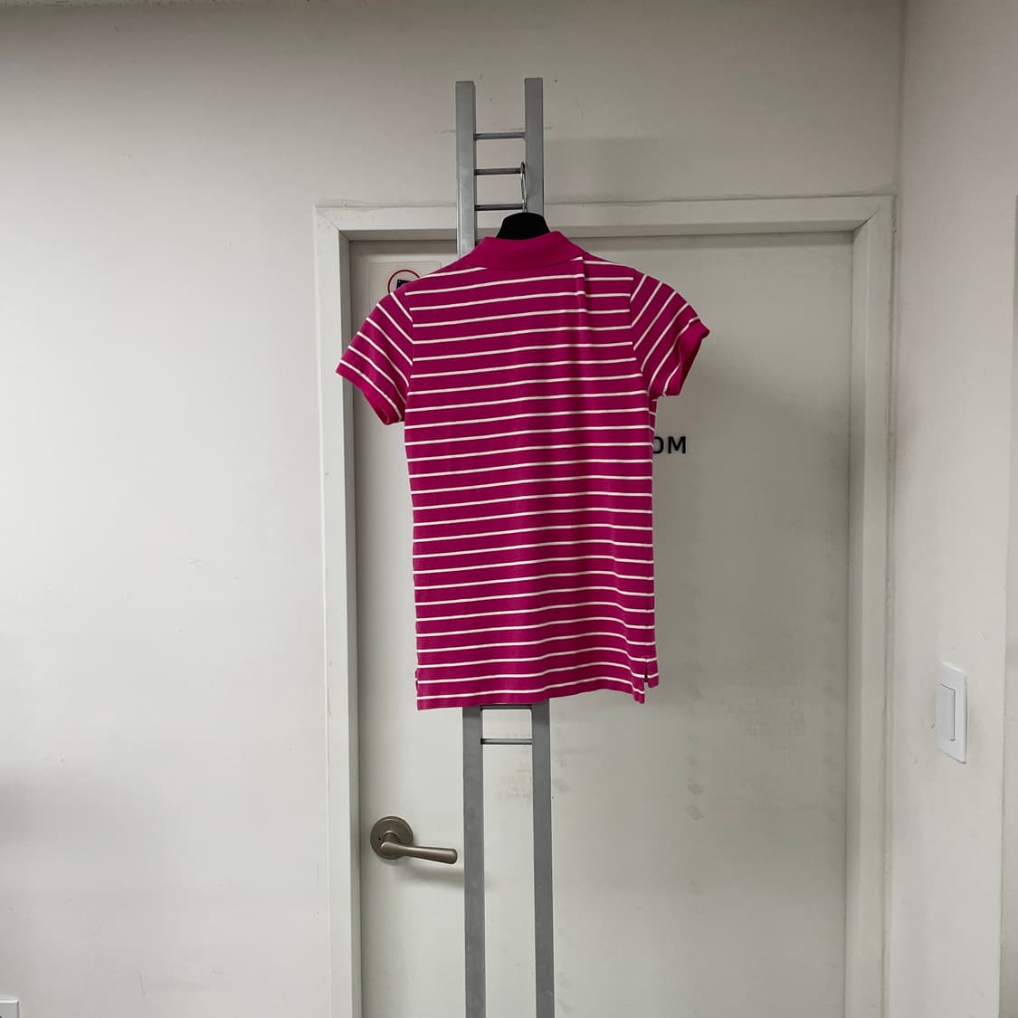 폴로 스트라이프 PK 반팔 카라티 핑크 S(W) 상품이미지5