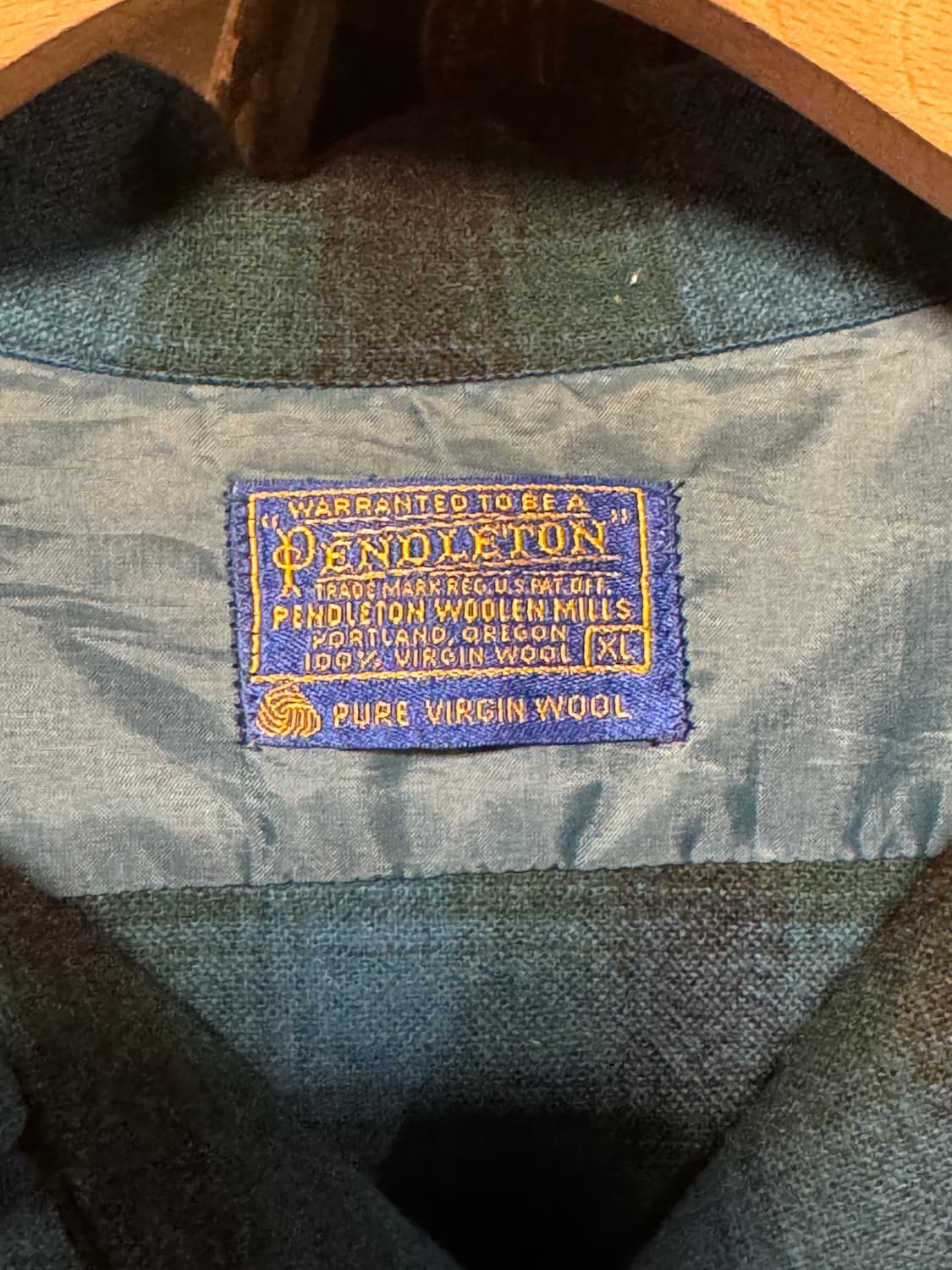 60s 펜들턴 옴브레체크 보드셔츠 (XL) 상품이미지5