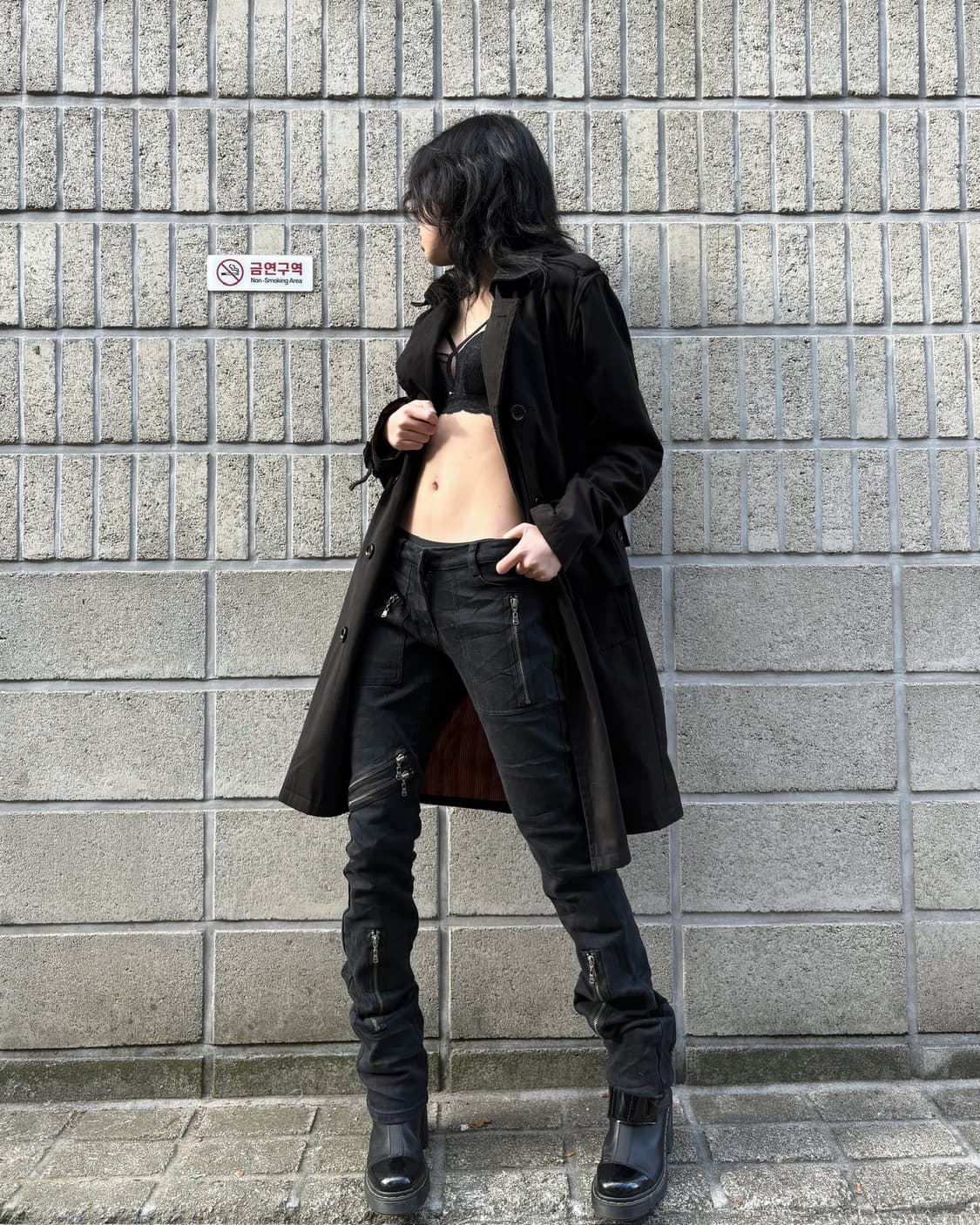 질 스튜어트 지퍼 디테일 슬림 실루엣 진 상품이미지1