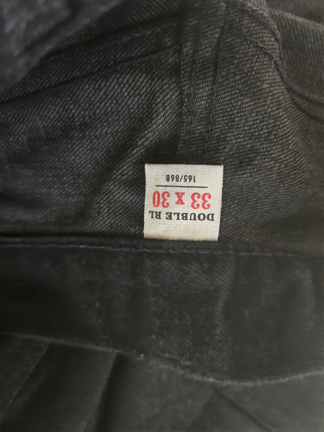 rrl 빈티지5포켓 블랙온블랙 33/30 상품이미지3