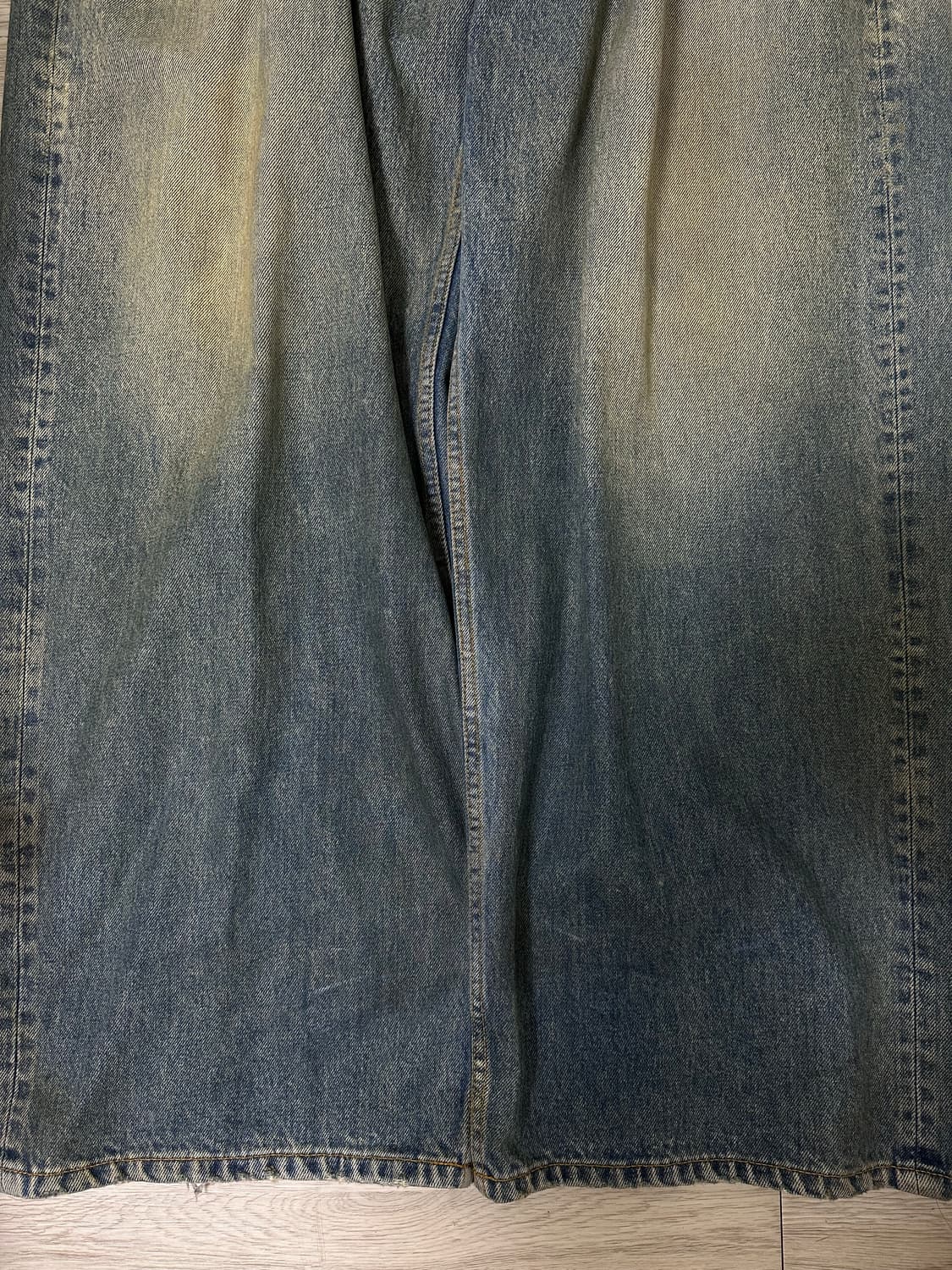 발렌시아가 코티드 라지 배기 연청 상품이미지5