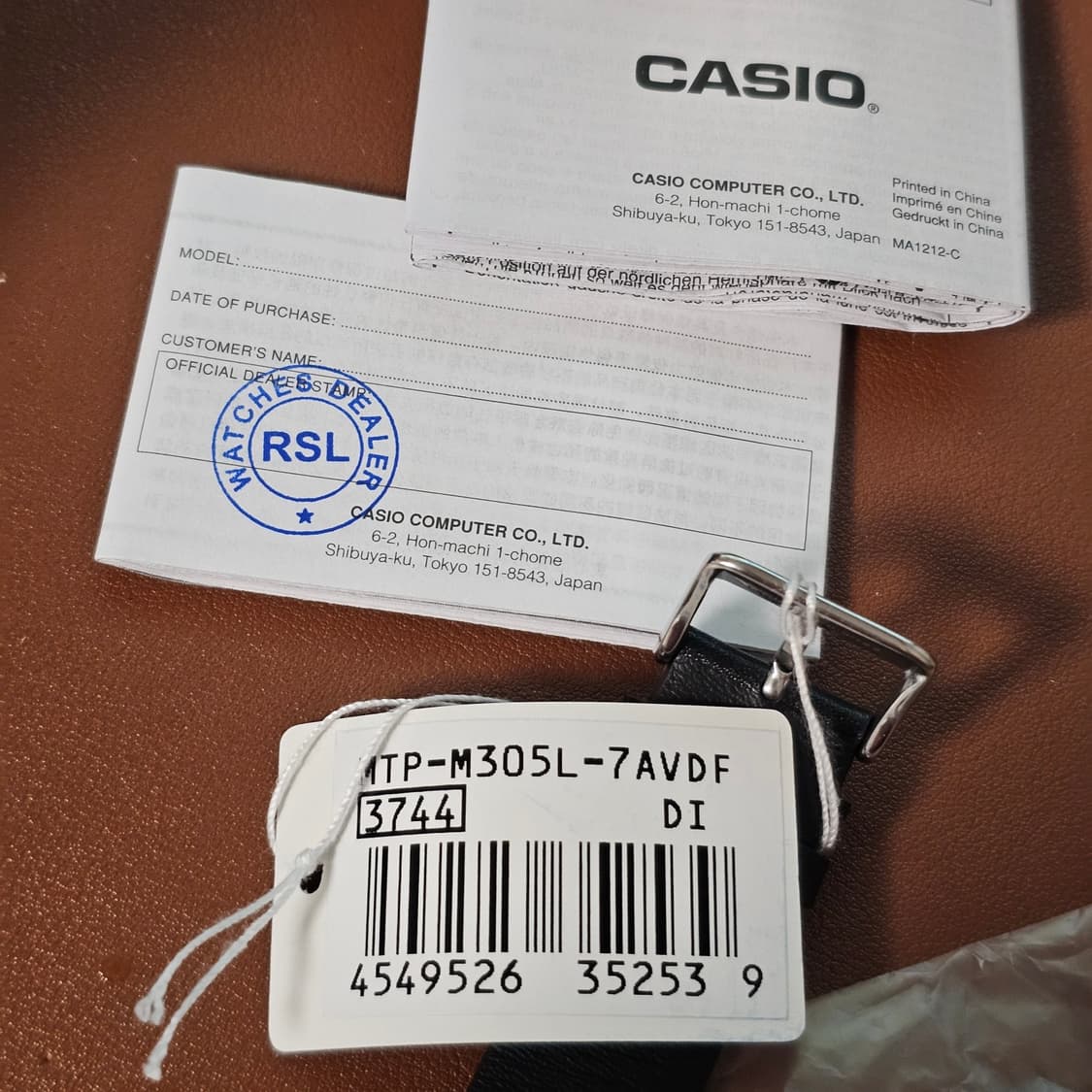 새제품) 카시오 Casio MTP-M305L-7AV 손목 시계 카플워치 상품이미지4