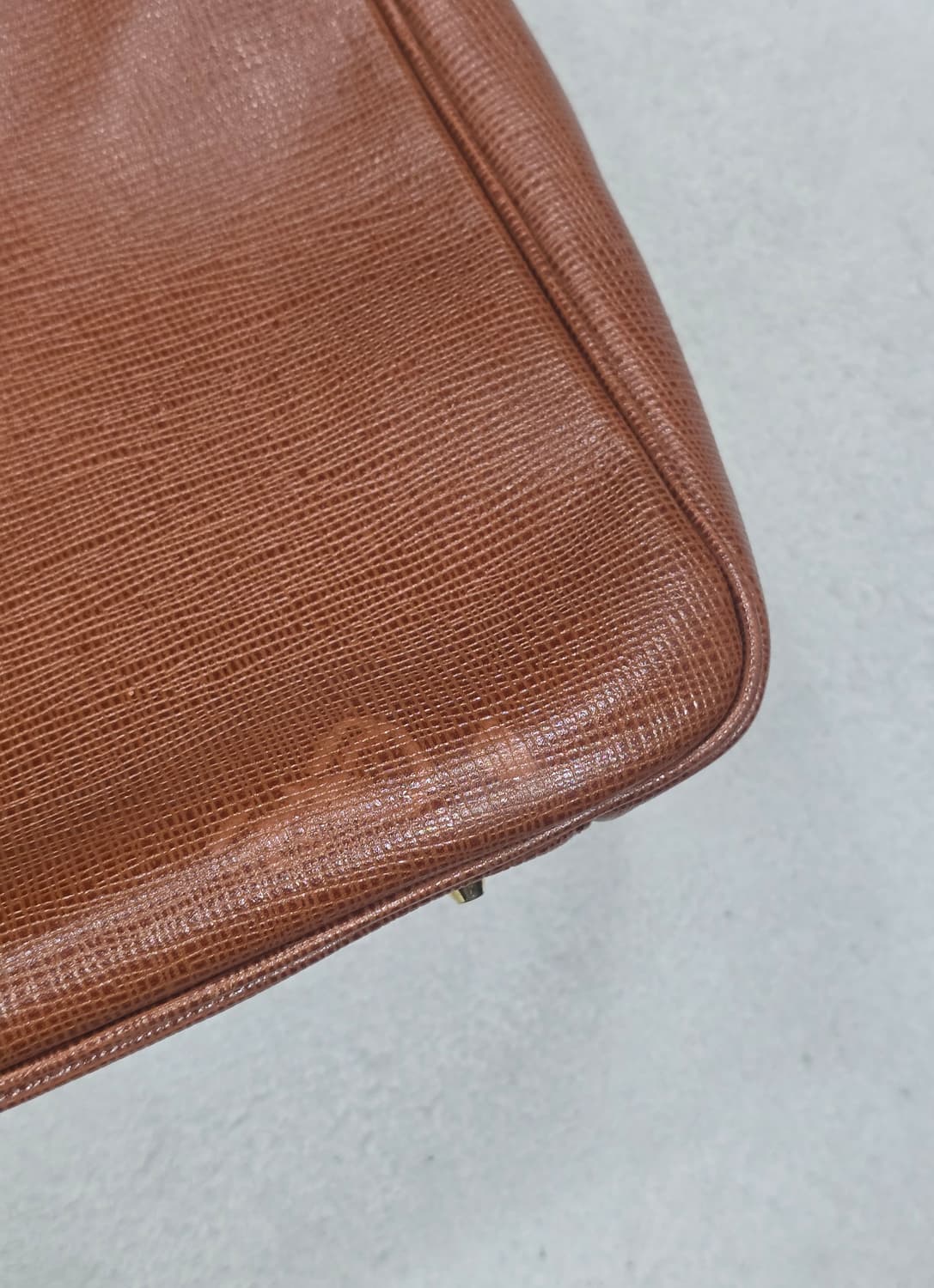 꾸레쥬 금속장식 브라운 레더 숄더백 상품이미지9