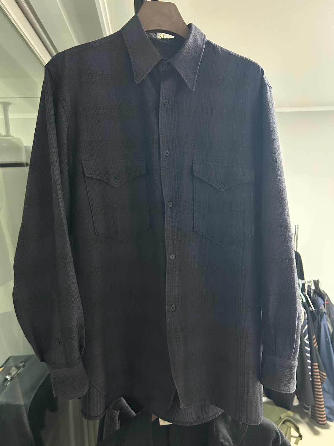 코모리 울실크 워크셔츠(택 보유) 상품이미지4