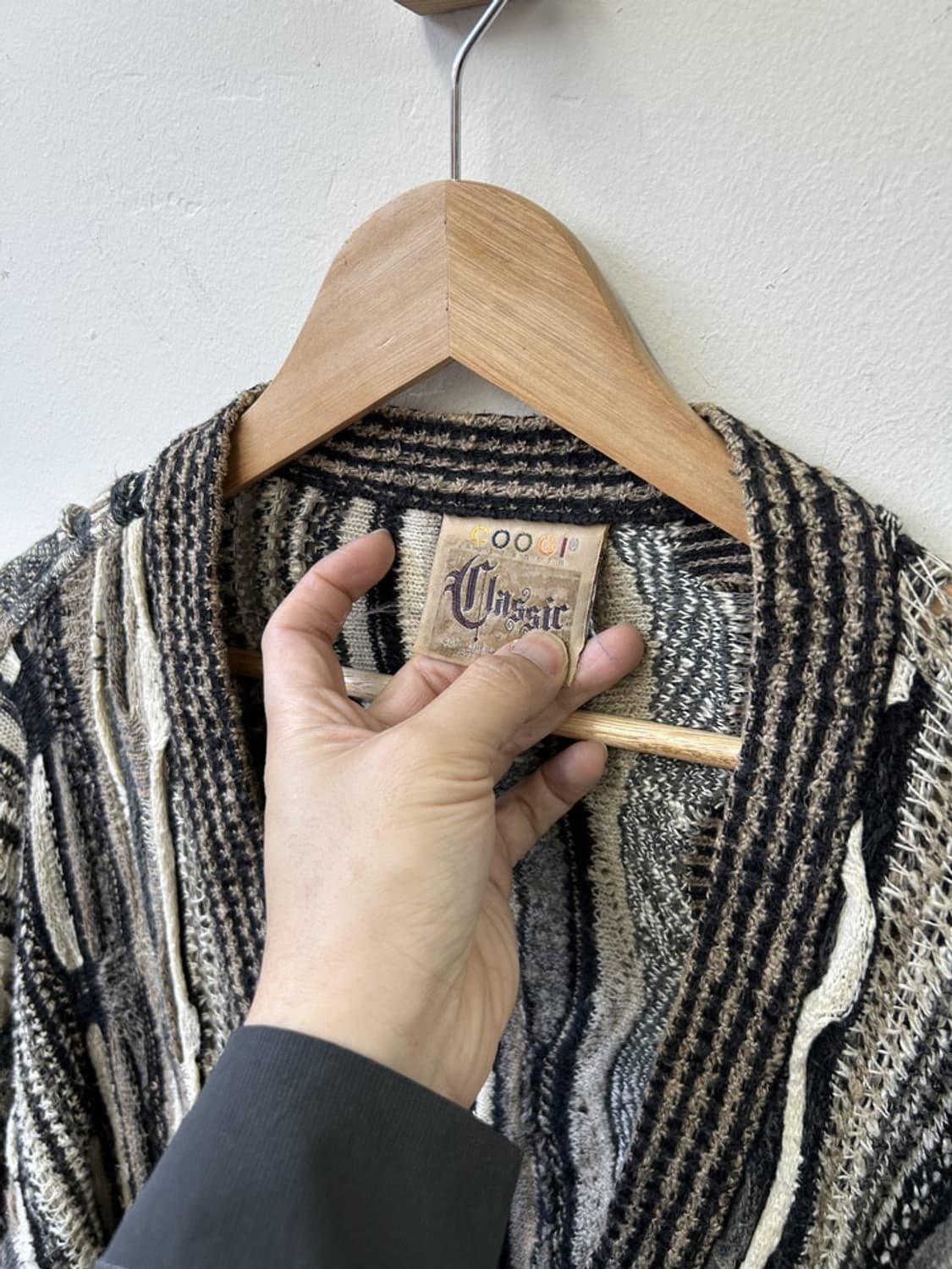 15673 - 쿠지 3D 케이블 니트 가디건 상품이미지3