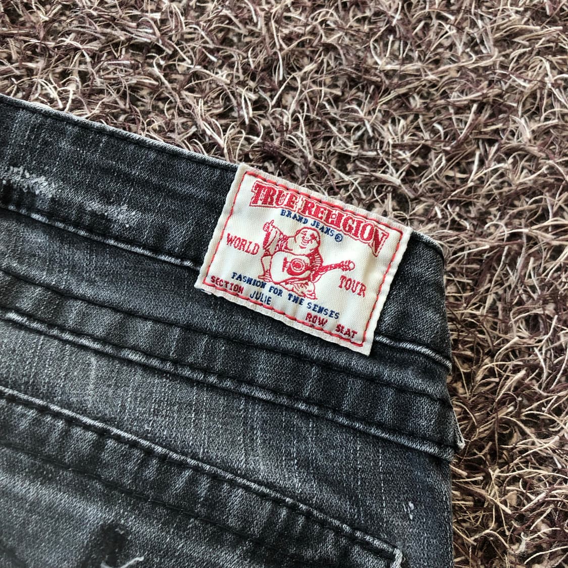 트루릴리전 Juile 로우라이즈 블랙진 데님 팬츠 상품이미지6