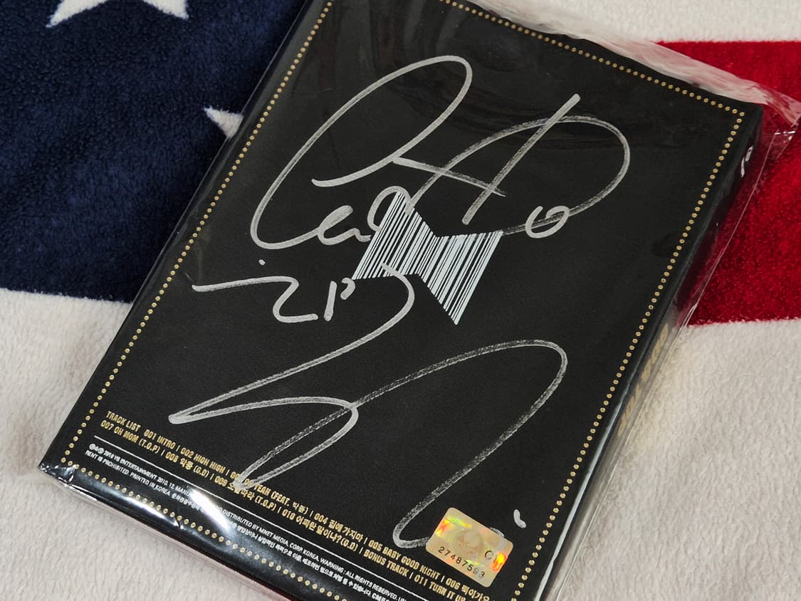 빅뱅 지디앤탑 지드래곤 탑 사인반 초판 CD 앨범 상품이미지1