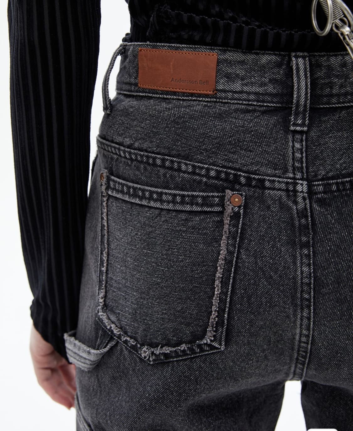 앤더슨벨 더블니 카펜터 블랙진  상품이미지4