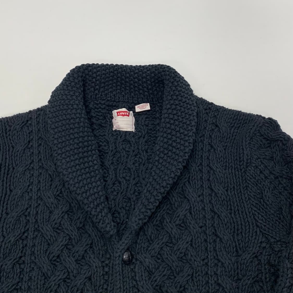 리바이스 슬림핏 숄카라 케이블 니트 가디건 (M) 상품이미지2
