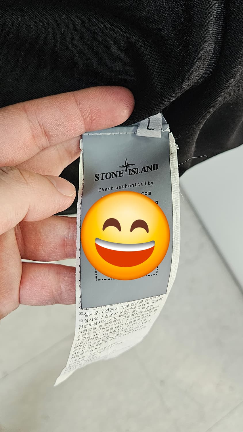 스톤아일랜드 크링클랩스 오버셔츠10223 블랙(L) 상품이미지6