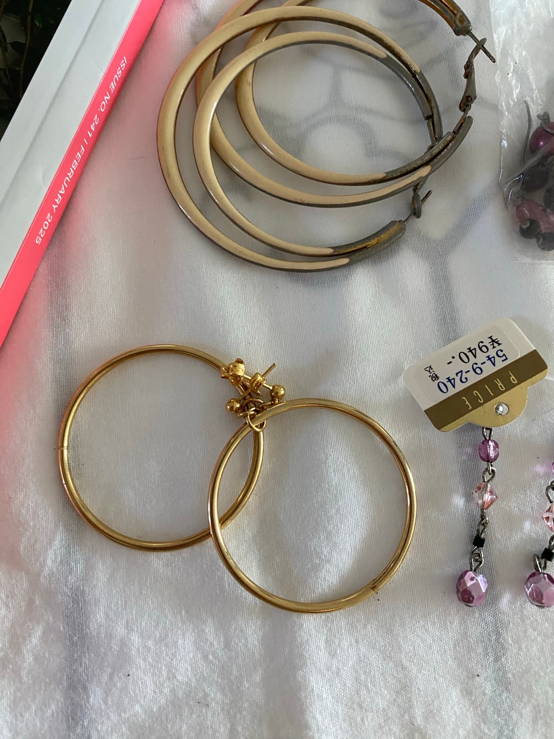 일본수입 침형 귀걸이 4종 세트 상품이미지5