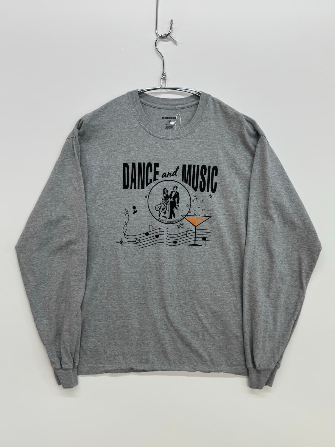 네이버후드 DANCE AND MUSIC 롱슬리브 그레이 상품이미지1