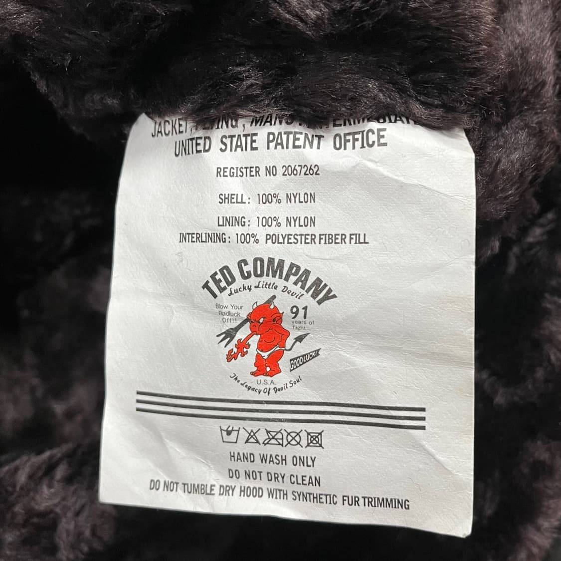 테드 컴퍼니 N3B 플라이트 다크 야상 후디 자켓 상품이미지7