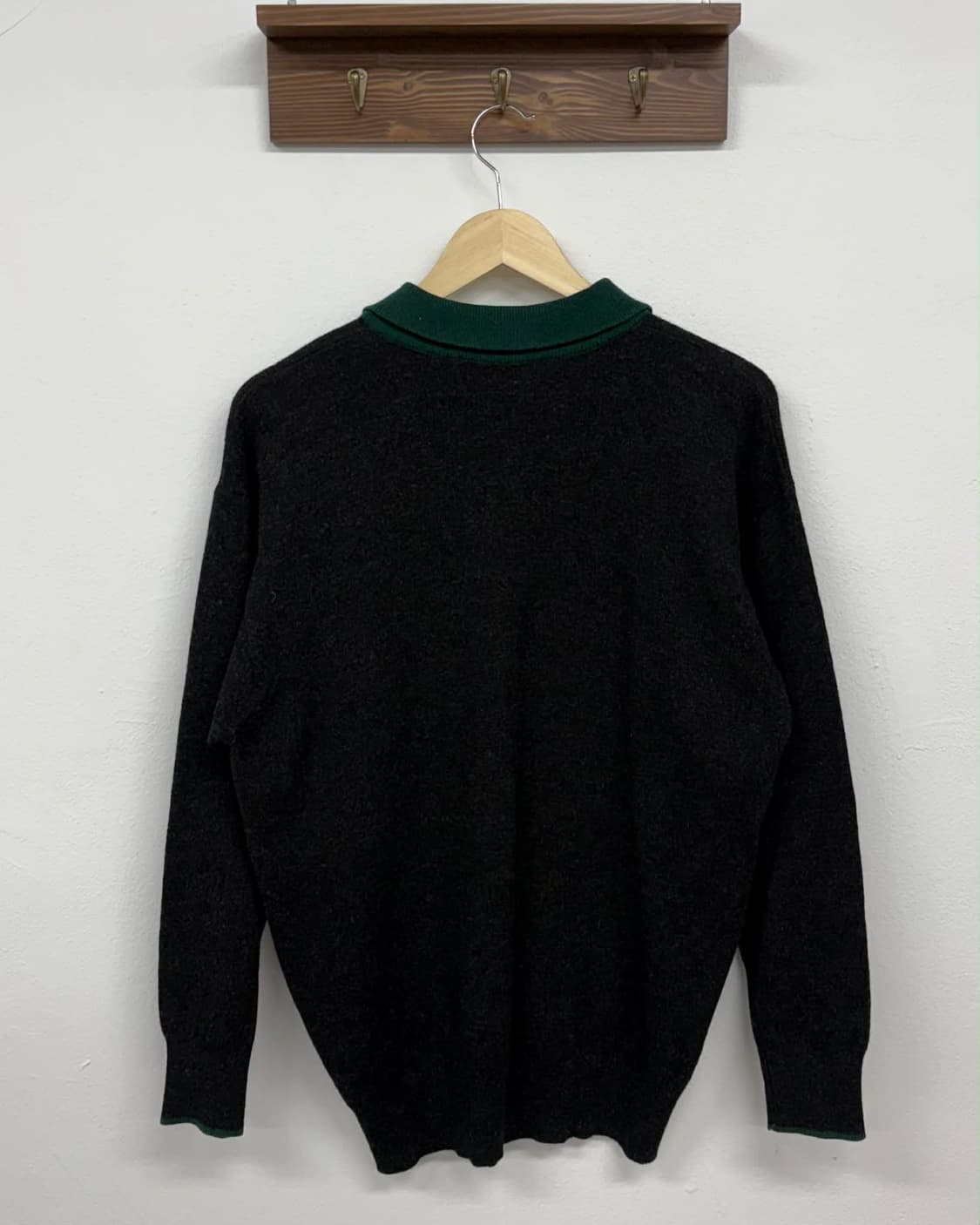 버버리 90s 골프맨 포켓 버튼업 울 니트 상품이미지2