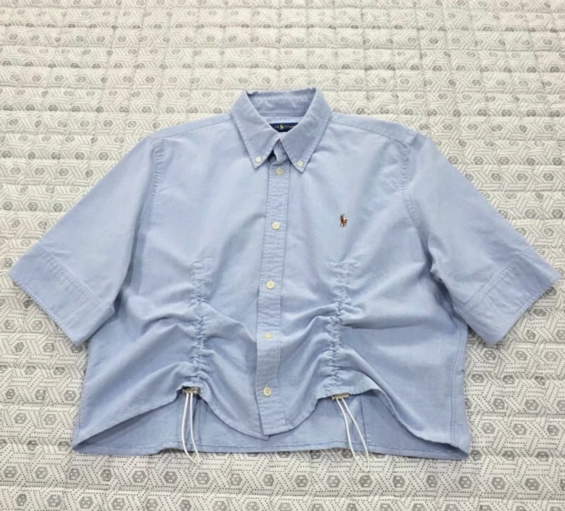 폴로 랄프로렌 크롭 오버핏 셔츠 ~F 상품이미지3