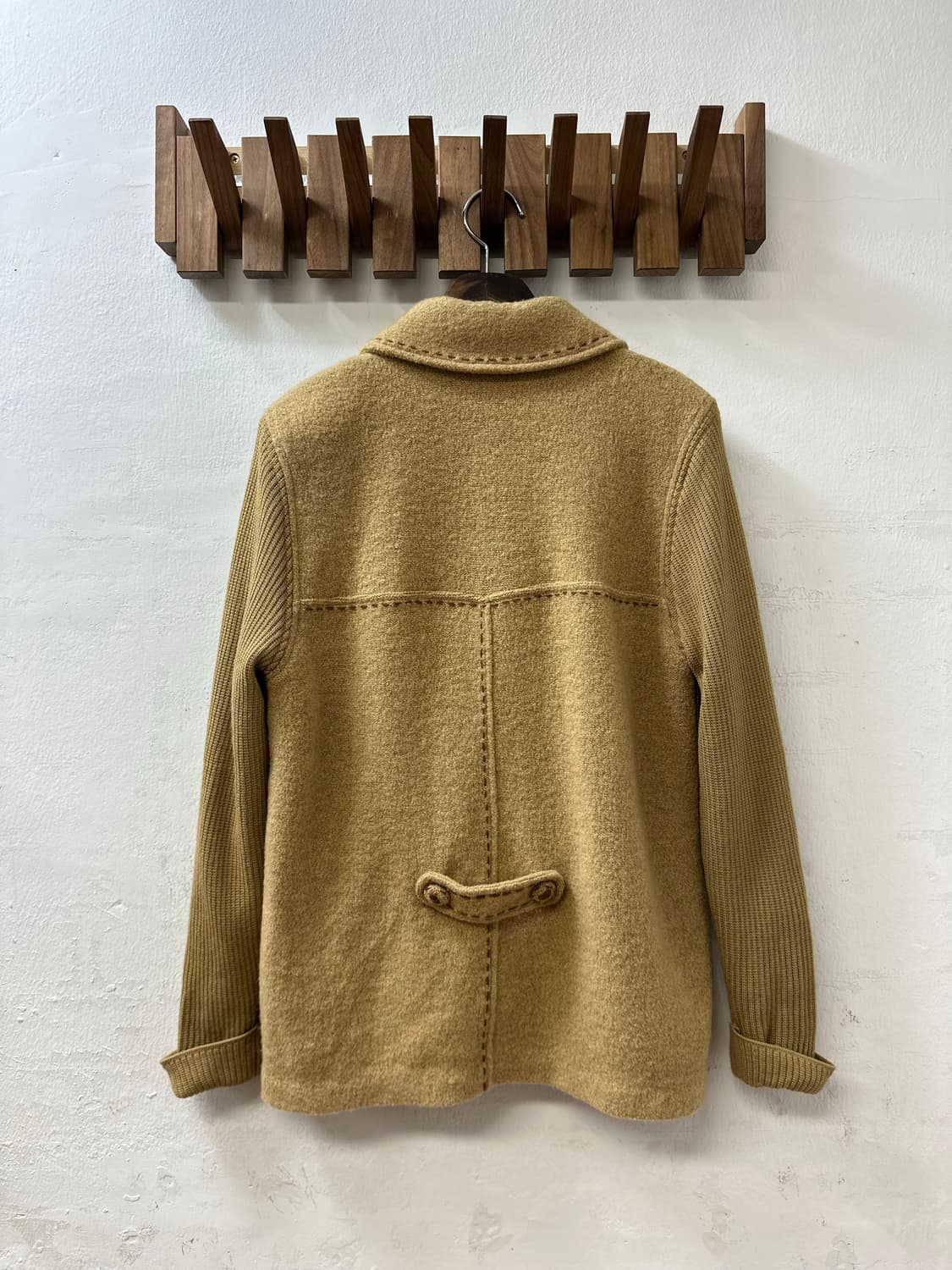 일본빈티지 울 니트 칼라 코트 자켓 상품이미지5