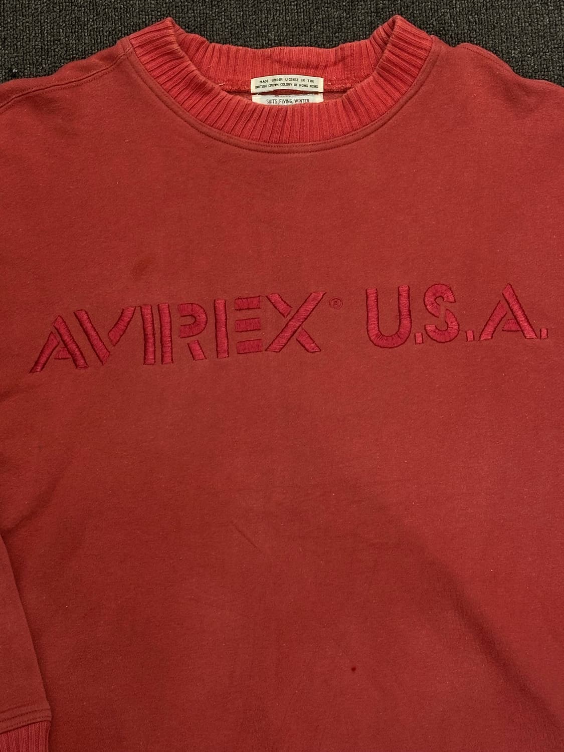 S)아비렉스 USA 빈티지 빅로고 스웻셔츠 상품이미지4