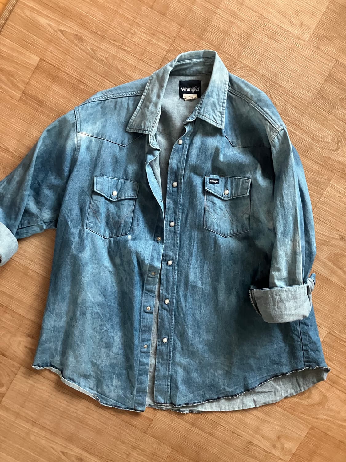랭글러 wrangler washed western shirt 상품이미지1