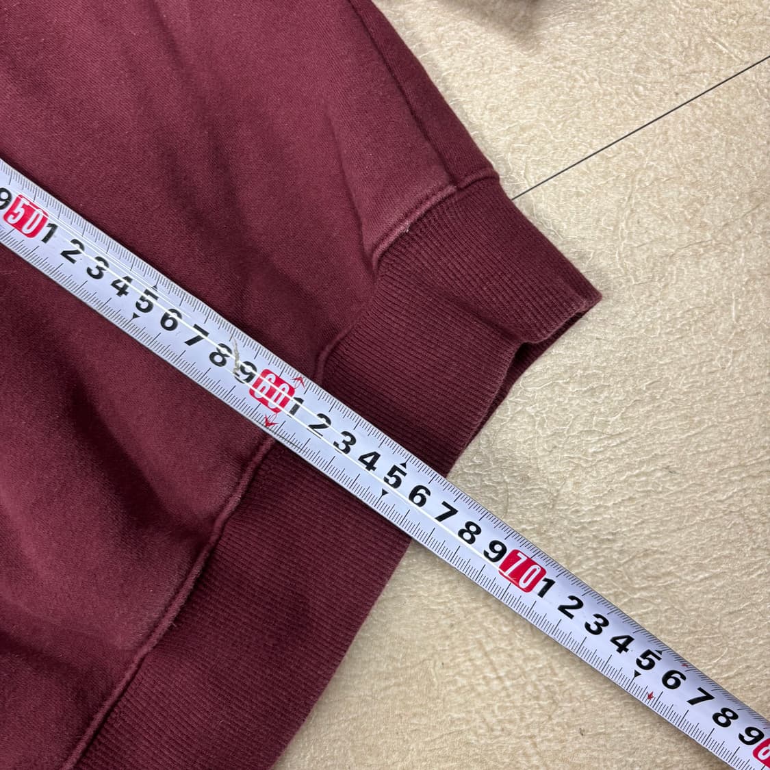 브라운브레스 빅로고 버건디 후드티 상품이미지5