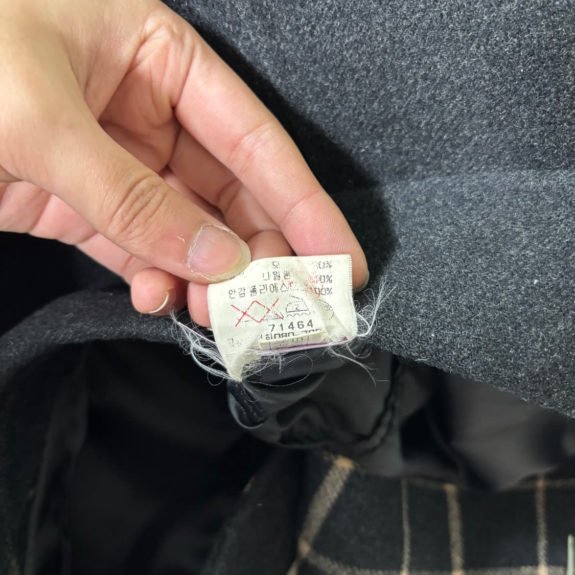 105 빈폴 블랙 울 발마칸코트 상품이미지6