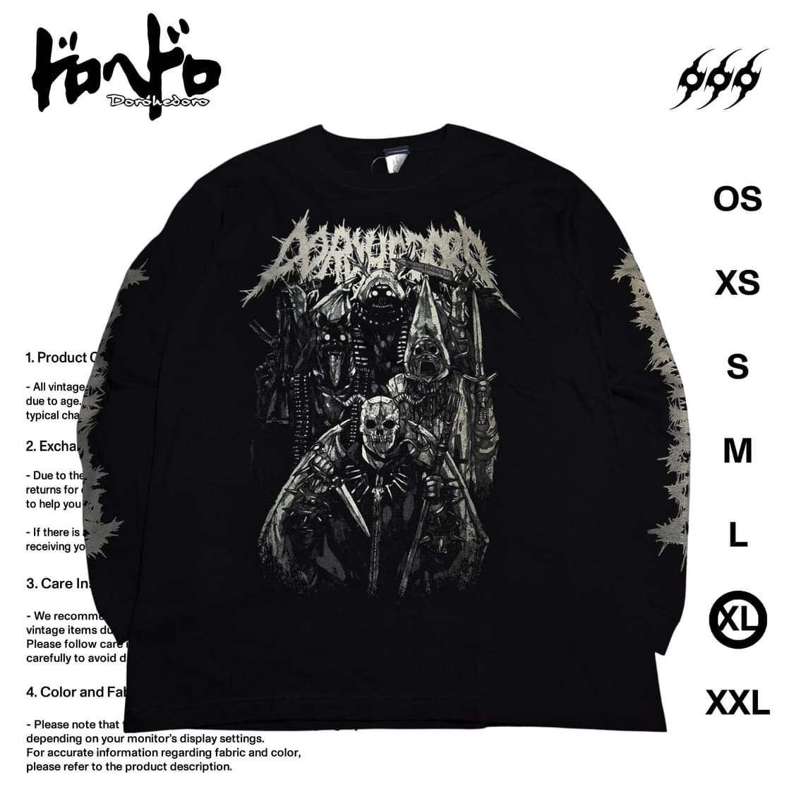 도로헤도로 데빌 XL사이즈 롱슬리브  상품이미지1