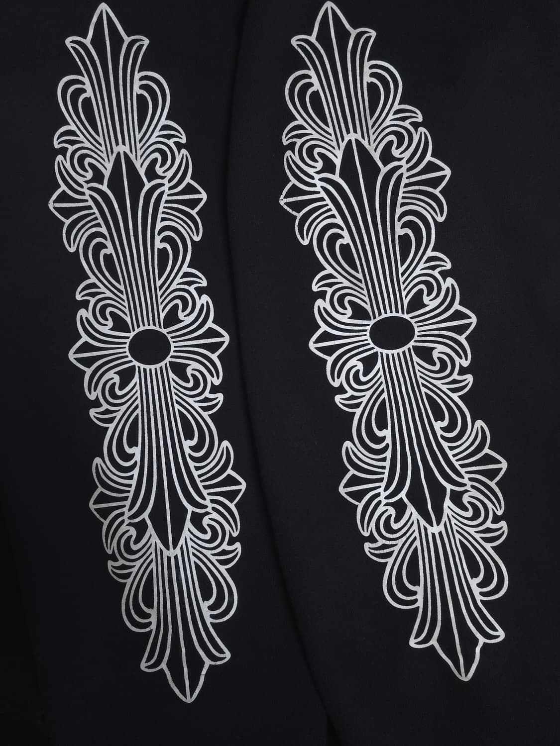 [XXL] 크롬하츠 홀스슈 플로랄 후드집업 헤비웨이트 블랙 상품이미지4