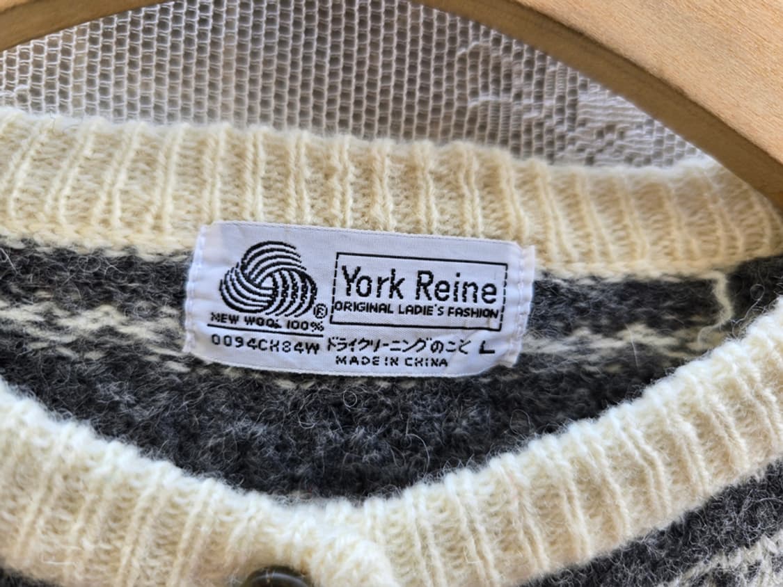 빈티지 노르딕 가디건 wool 100% 상품이미지4