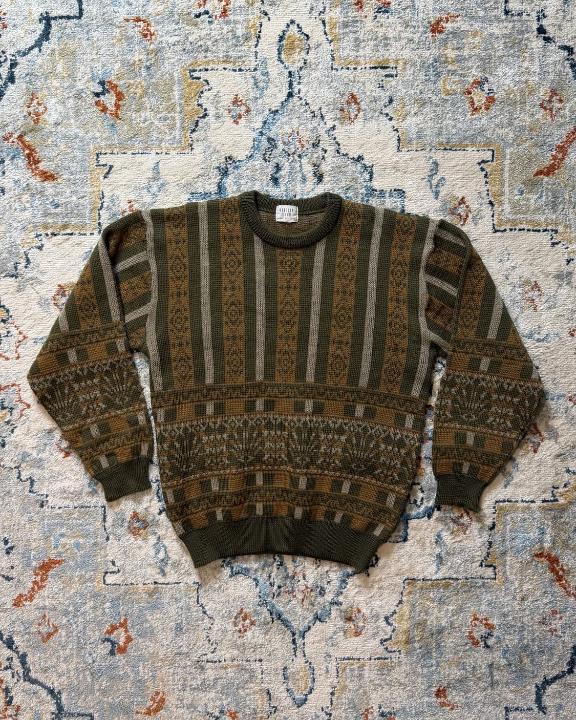 빈티지 올드스쿨 패턴 니트 스웨터 상품이미지4