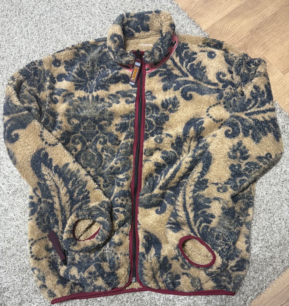 캐피탈 다마스크 마리아 플리스 집 블루종 베이지 5 상품이미지2