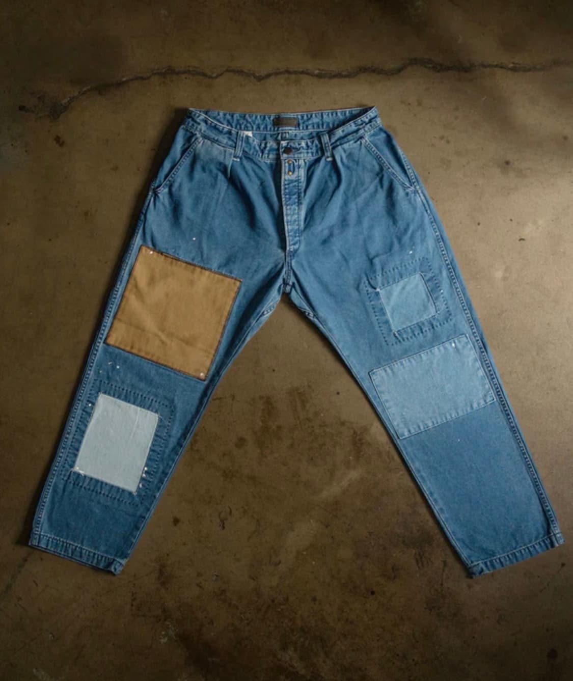 메이드원 (MADEWORN) / 패치워크 데님 초어 팬츠 / 32 새상품 상품이미지1