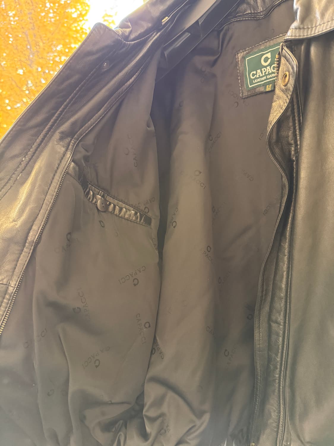 CAPACHI 양가죽 가죽 자켓 105-110 상품이미지7