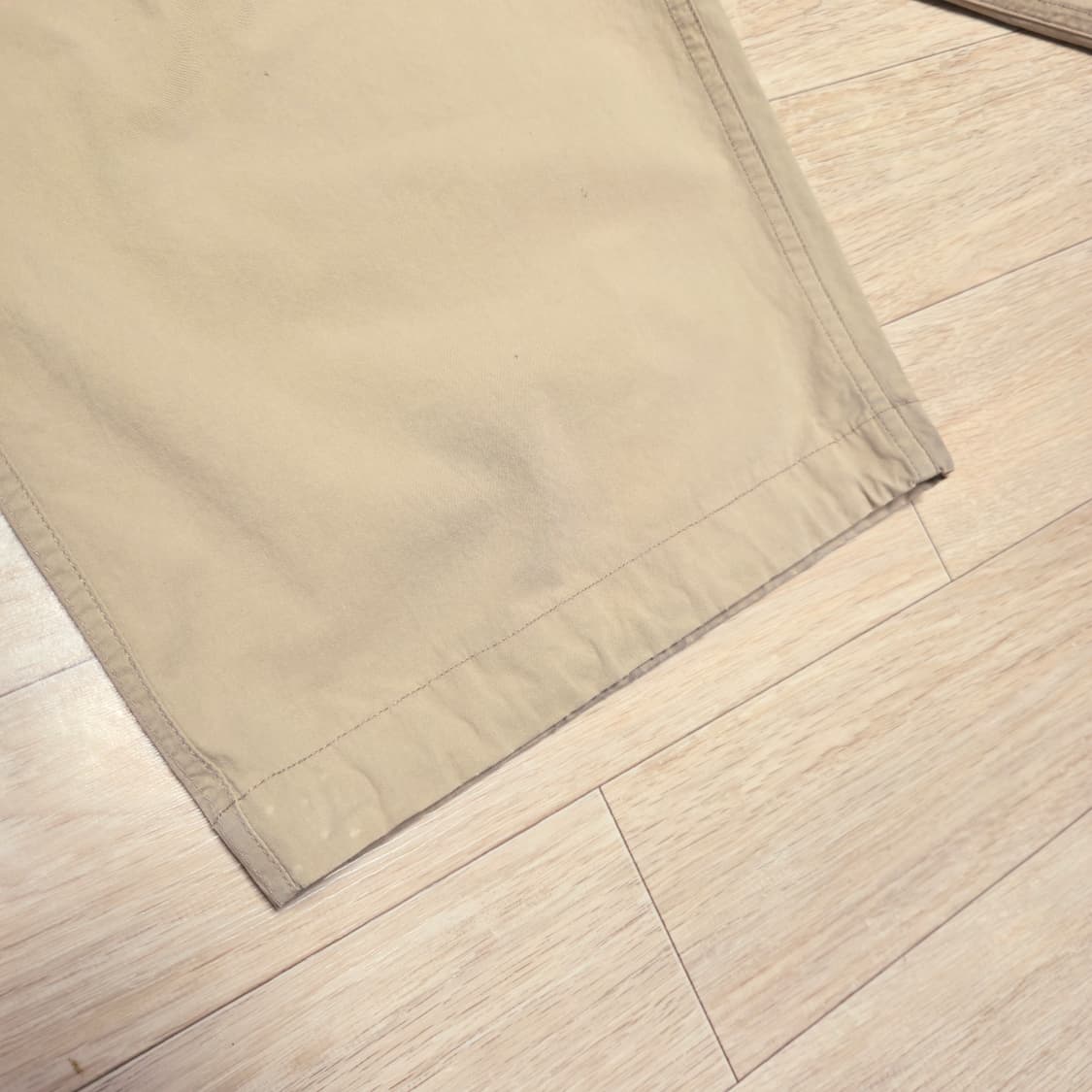 S) 쿠어 베이지 코튼 와이드 치노팬츠 상품이미지7