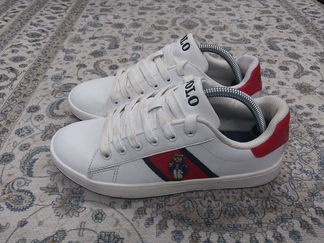 POLO 폴로 화이트 스니커즈 UK3 (230-235mm) 상품이미지3