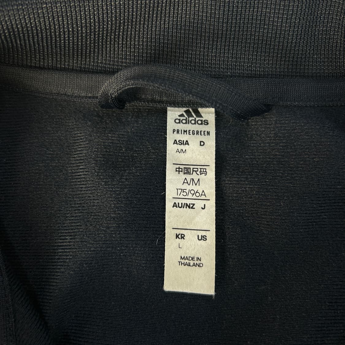 아디다스 블랙 트랙탑 팔 로고 자켓 m 상품이미지2