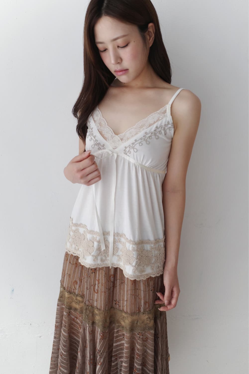ethnic lace flared skirt 상품이미지3
