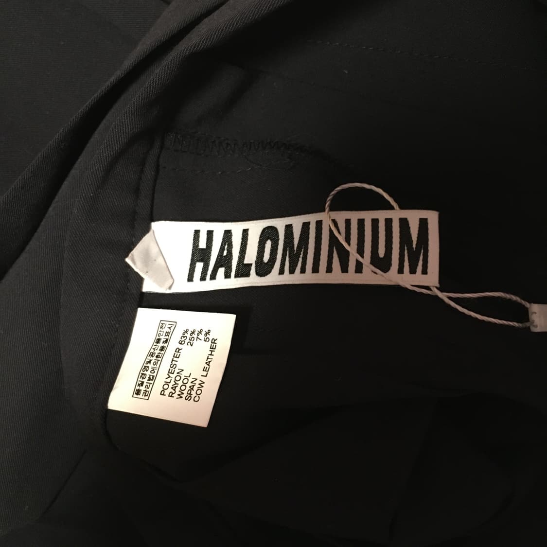 할로미늄 랩 숏 스커트 블랙 사이즈1 상품이미지6