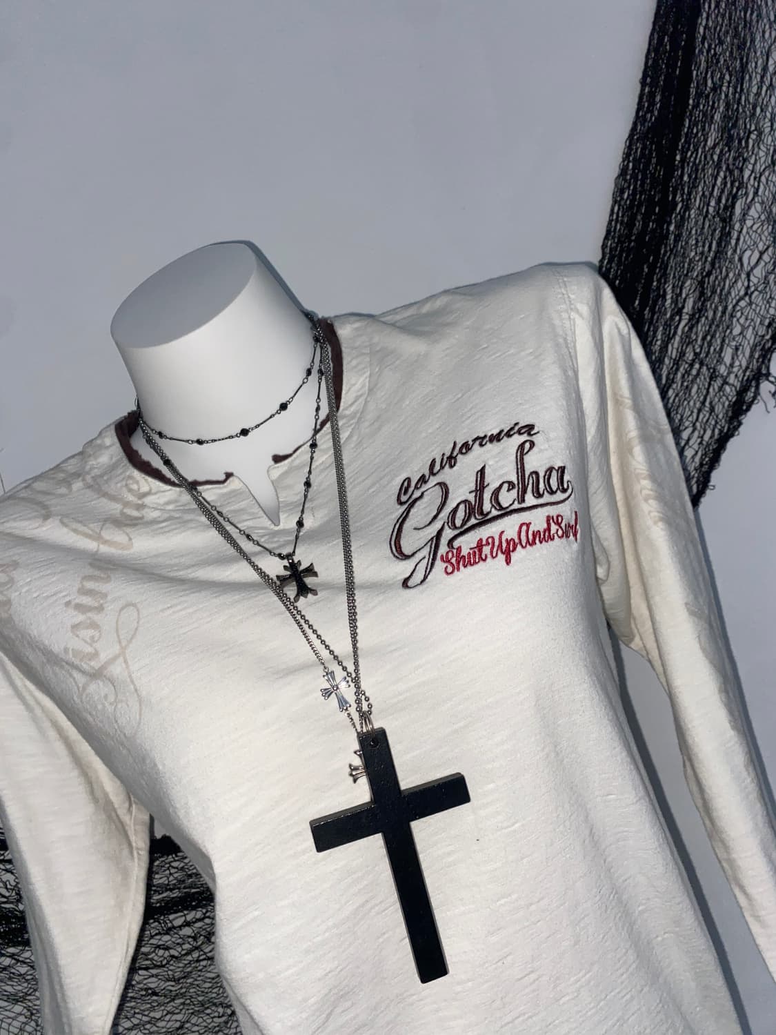 갓차 펑크 고딕 레터링 롱슬리브໒꒱ 상품이미지7