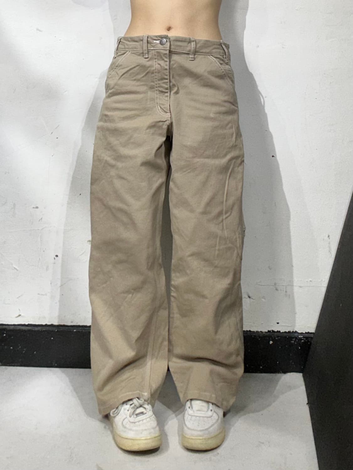 나이키 베이지 캔버스 와이드 카펜터 워크 데님 팬츠 L 상품이미지2