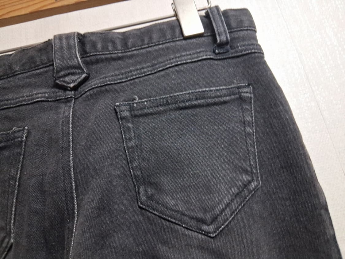 일본구제 SPREAD 블랙레이스업 부츠컷 데님팬츠 블랙 25 상품이미지5