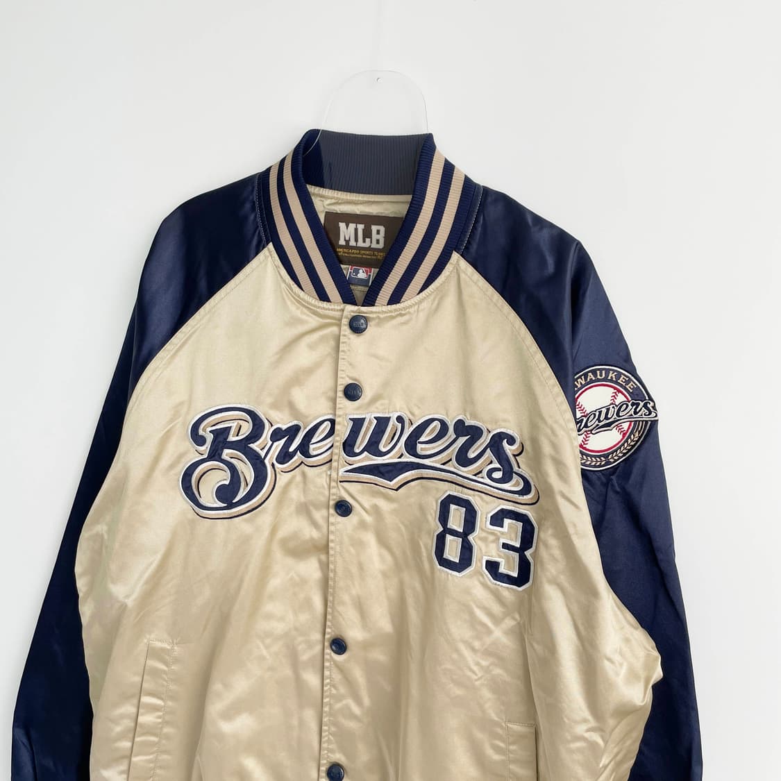 F1 엠엘비 MLB 밀워키 브루어스 바시티 자켓 XL사이즈 상품이미지2
