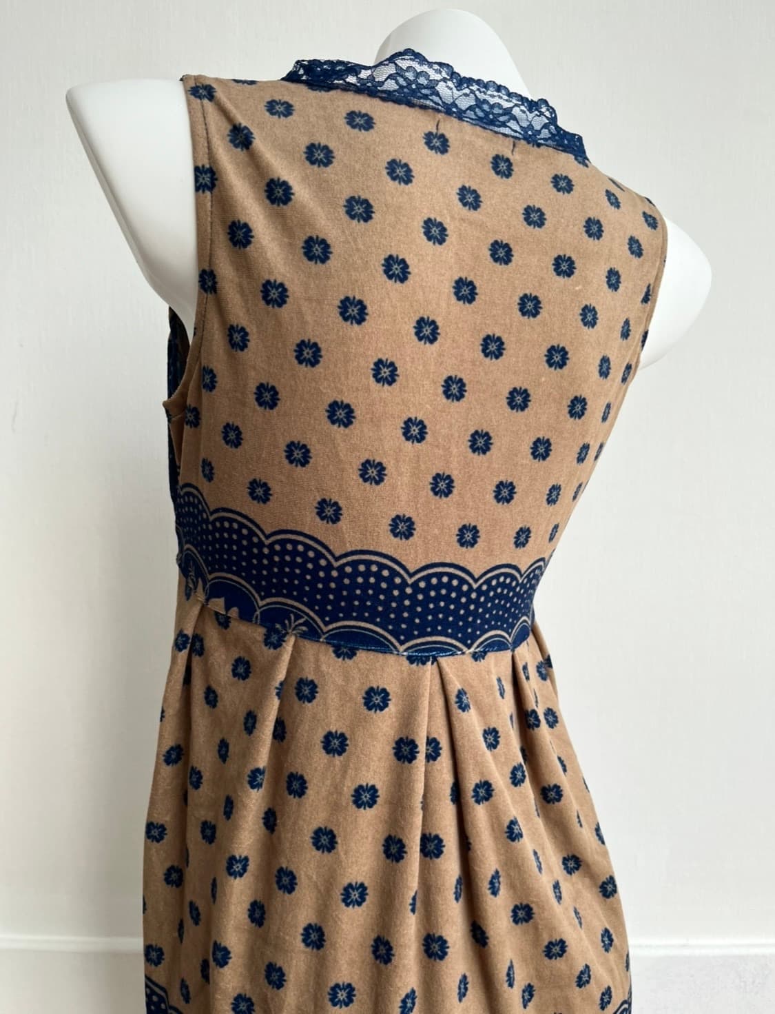 CHOU CHOU 벨벳 페이즐리 원피스 상품이미지6