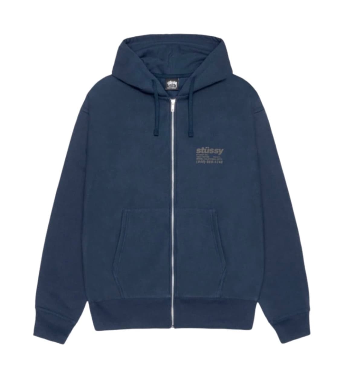 스투시 dna 후드집업 navy 상품이미지2