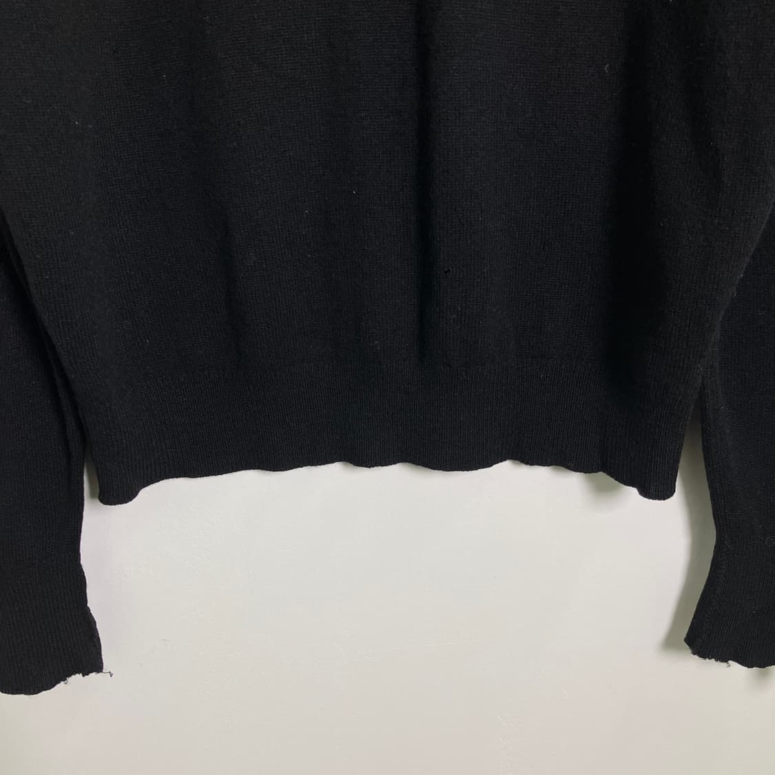 버버리 블랙 램스울 니트 스웨터 44 상품이미지5