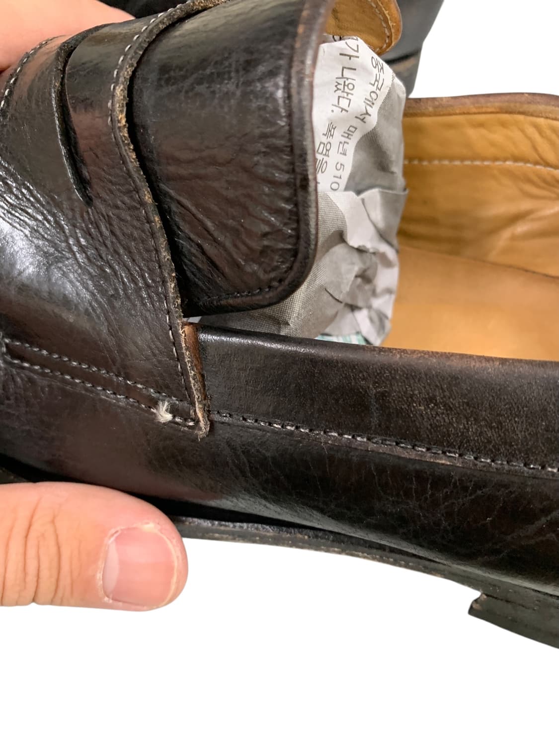 스펠로 레더 로퍼 블랙 255 상품이미지7