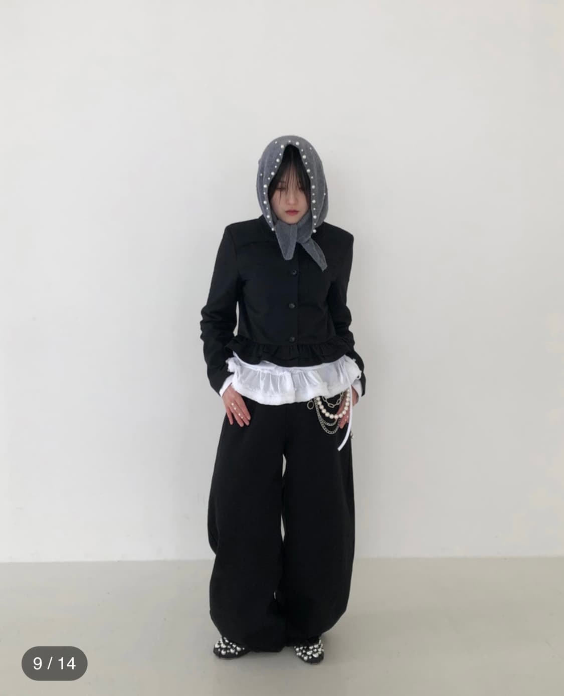 fungus 펄 니트 스카프 바라클라바 상품이미지2