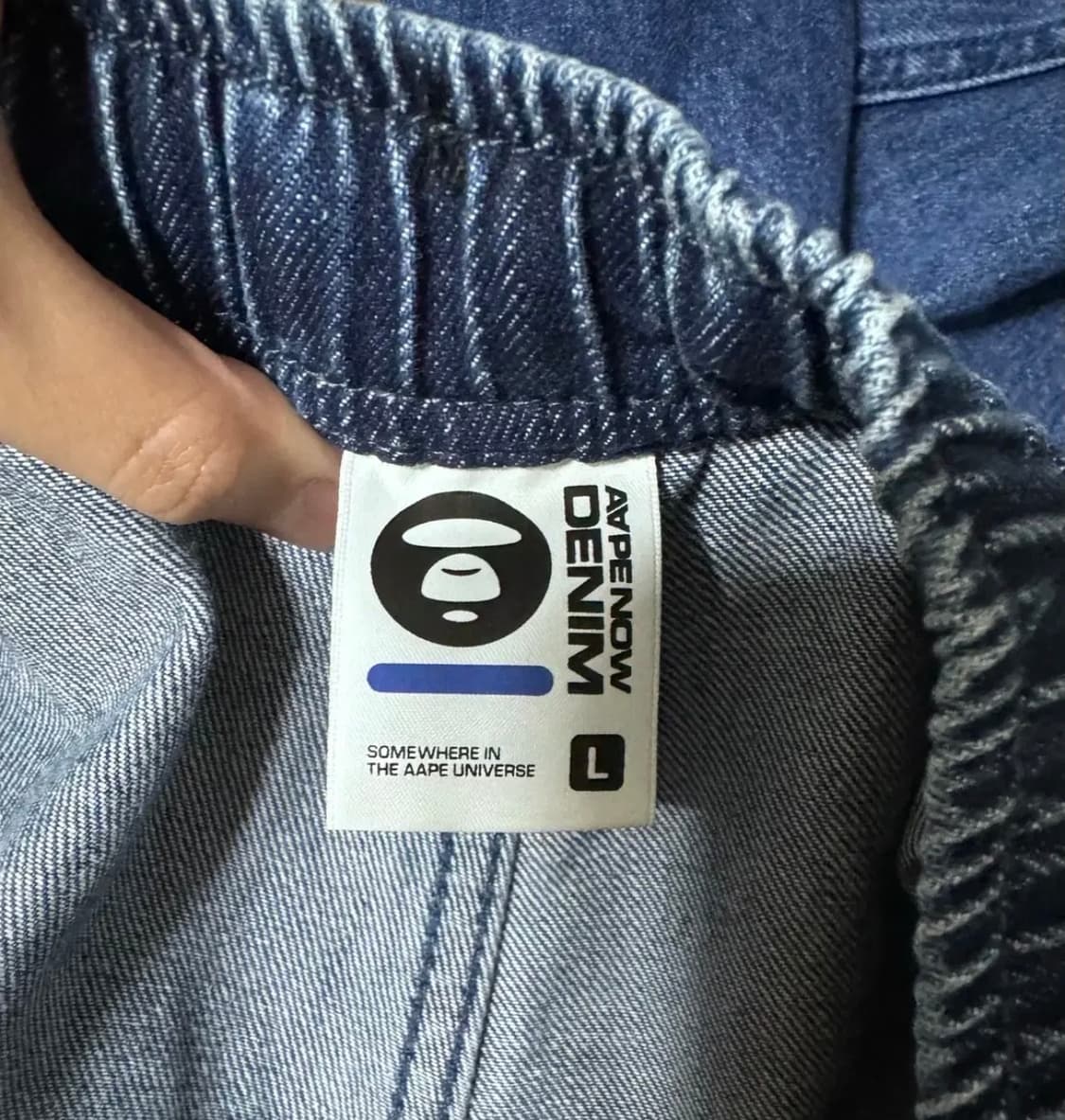 베이프 에이프 데님 반비지(밴딩) 상품이미지7