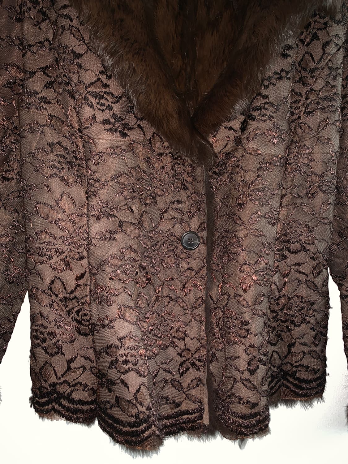 Brown fur jacket 상품이미지5