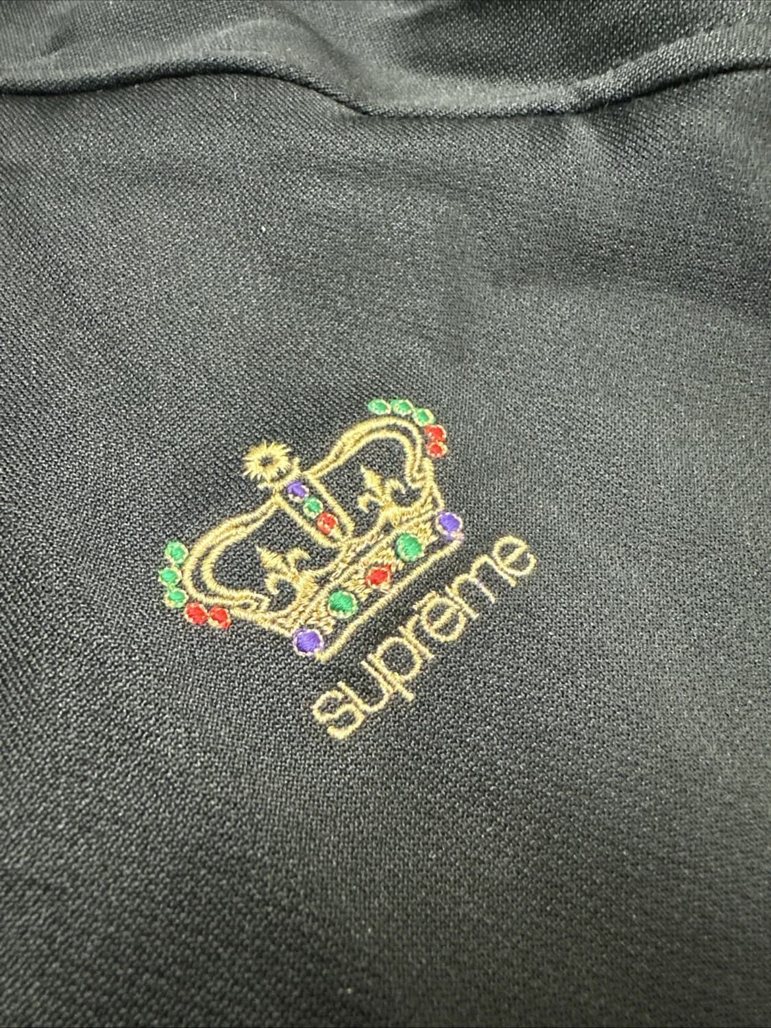 19FW 슈프림 크라운 트랙 자켓 블랙 상품이미지2